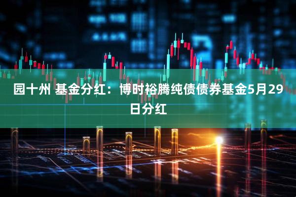 园十州 基金分红：博时裕腾纯债债券基金5月29日分红
